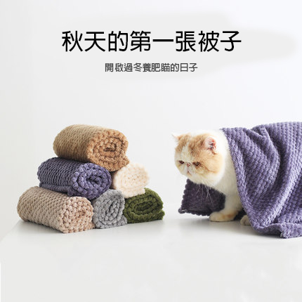 寵物毛毯 | 貓咪狗狗專用毯子 冬季保暖加厚小被子 | 圖片 1