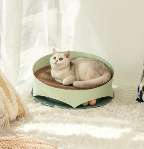 PETSHY - 莫奈甜心貓抓板 | 瓦楞紙耐磨不掉屑貓玩具
