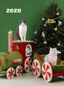 zeze - 聖誕小火車｜貓爬架貓窩
