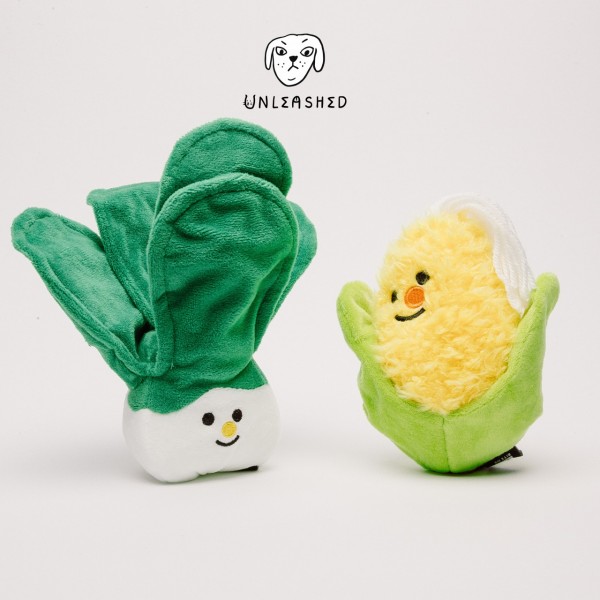 韓國馬爾濟斯 | 可愛蔬菜玉米白菜寵物 含響紙發聲 | 圖片 1