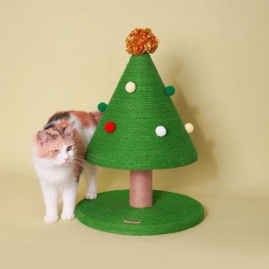 【節日限定】聖誕樹貓抓柱｜直立式磨爪柱