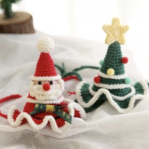 寵物聖誕帽子｜編織手工裝扮